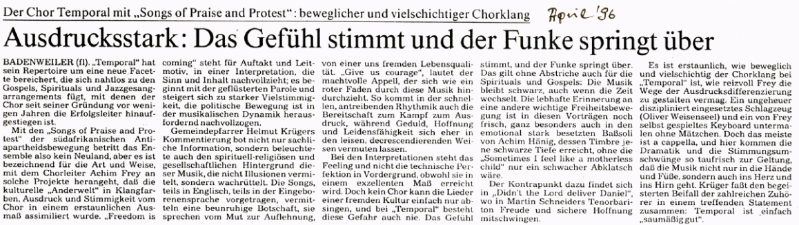 Konzert in der Pauluskirche Badenweiler