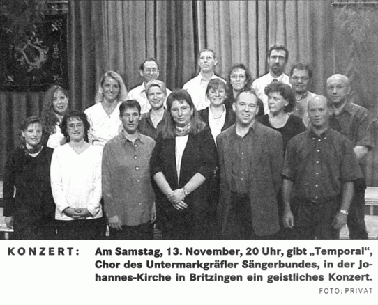 Kirchenkonzert am 13.11.1999 in der Johanniskirche